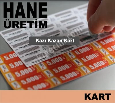 Kazı Kazan Kart, Bilet, Kupon İmalatında Ekonomik Çözümler Üretiyoruz