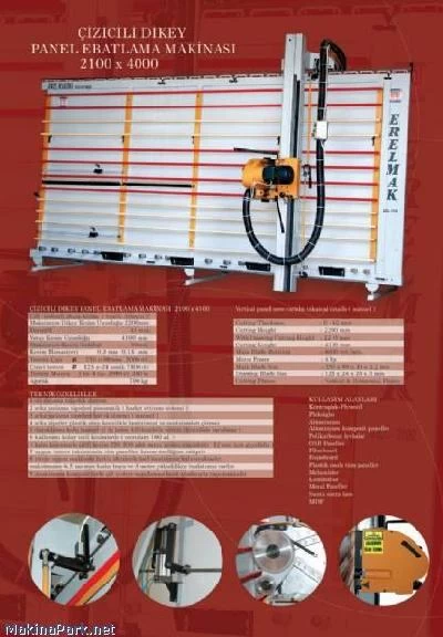 Dikey Panel Ebatlama Ve Derz Açma Makineleri