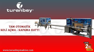 Koli Hazırlama Alt Bantlama Makinası , Koli Üst Kapama ve Üst Bantlama Makinesi , Bantlama Makinalar
