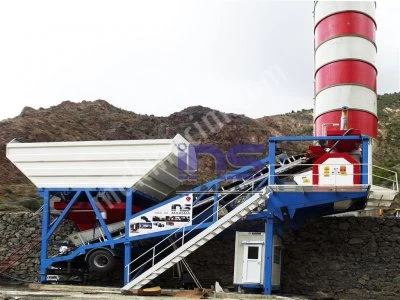 Mobile Concrete Batching Plant With A Capacity Of 35 M3 Time