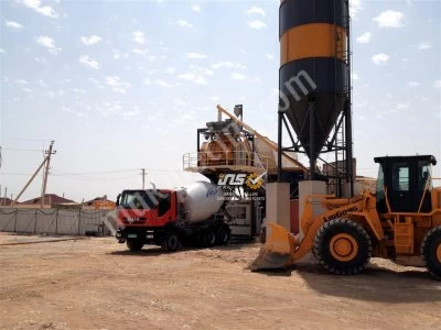 Mobile Concrete Batching Plant With A Capacity Of 35 M3 Time