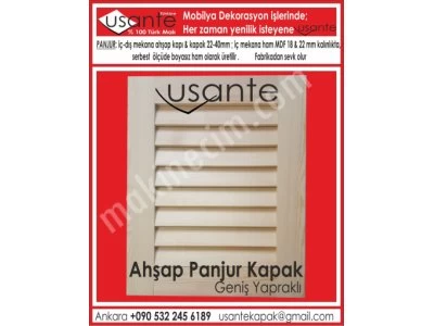 Panjur , Kepenk , Kapak Mdf Panjur