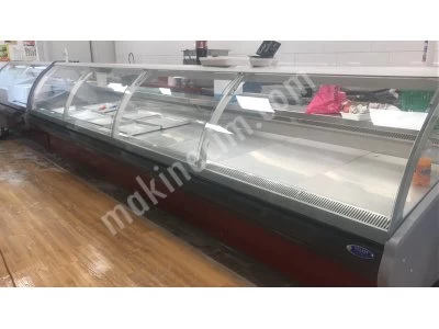 Market Display Cabinet – Block-Leg With Hydraulic Lid