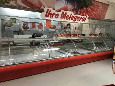 Market Display Cabinet – Block-Leg With Hydraulic Lid