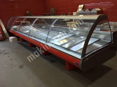 Market Display Cabinet – Block-Leg With Hydraulic Lid