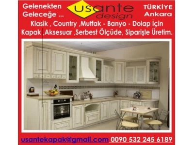 Country Mdf Cnc İşlemeli Boyalı Boyasız Kapak