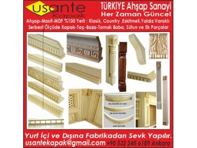 Country Mdf Cnc İşlemeli Boyalı Boyasız Kapak