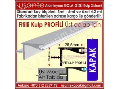 Hidden Handle, Gola Handle, Handle to kitchen cabinet