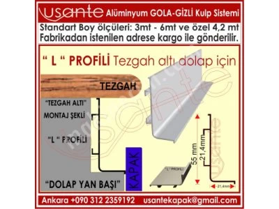 Hidden Handle, Gola Handle, Handle to kitchen cabinet