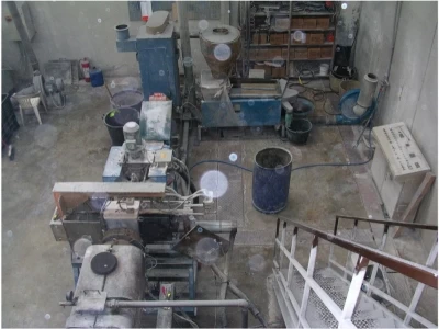 For SALE COMPLETE TWIN SCREW EXTRUDER TESISI BRAND ICMA SAN GIORGIO 140 MM