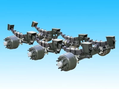 LEAF SPRING TRAILER AXLE
