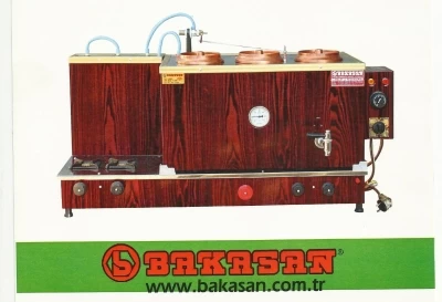 Bakır İşlemeli Çay Kazanı ve Bakır Davlumbaz