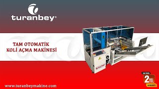 Krom Koli Açma ve Hazırlama Makinesi / Koli Açma Makinası ve Bardak Su Koli Hazırlama Makinası