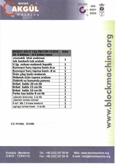 8Li Otomatik Briket Makinası