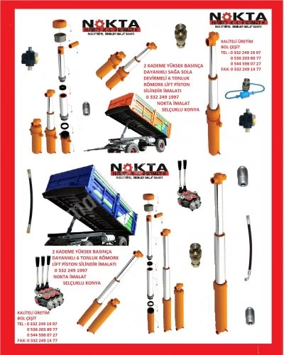 2 Kademeli Pompa İmalat, 2 Kademeli Piston, 2 Kademeli Römork Lifti, Hidrolik Konya