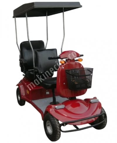 Jeneratörlü İki Kişilik Dört Tekerli Akülü Scooter