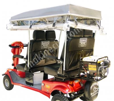 Jeneratörlü Akülü Scooter Dört Kişilik Golf Aracı