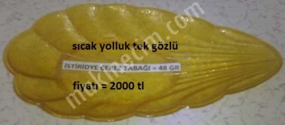 Satılık İstiridye Çerez Tabağı = 48 Gr Sıcak Yolluk Tek Gözlü Fiyatı = 2000 Tl