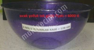 Satılık 3 Nolu Yuvarlak Kase = 128 Gr Sıcak Yolluk Tek Gözlü Fiyatı = 6000 Tl