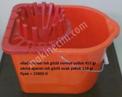 Satılık Vilada Kovası Tek Gözlüdür Normal Yolluk 452 Gr Sıkma Aparatı Tek Gözlü Sıcak Yolluk 118 Gr Fiyatı = 15000 Tl