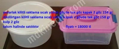 Satılık Yuvarlak Ve Dikdörtgen Kilitli Saklama Fiyatı = 18000 Tl