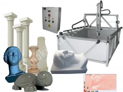 Stro 3D - Cnc 3 Eksen Strafor İşleme Makinası