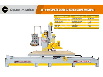 Otomatik 45+90 Dereceli Kenar ve Kafa Kesme Makinesi