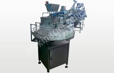 Otomatik Kavanoz Dolum- Kapak Koyma- Sıkma- Emniyet Bandı Makinası (00-4C-Cptc-S )
