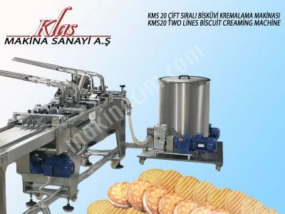 Çift Sıralı Bisküvi Kremalama Makinası - Kms 20