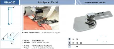 Ev Tekstili Grubu Aparatları Askı Aparatı (Perde) Uma-307