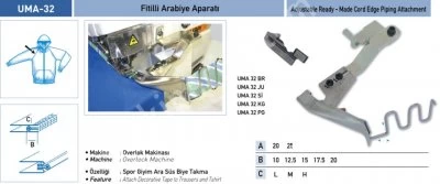 Eşofman Grubu Aparatları Fitilli Arabiye Aparatı Uma-32