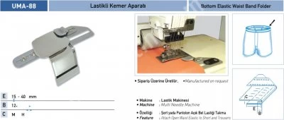 Eşofman Grubu Aparatları Lastikli Kemer Aparatı Uma-88