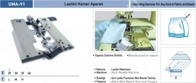 Eşofman Grubu Aparatları Lastikli Kemer Aparatı Uma-91