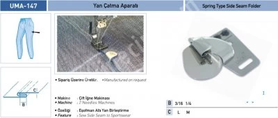 Eşofman Grubu Aparatları Yan Çatma Aparatı Uma-147