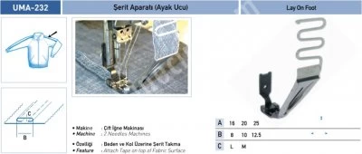 Eşofman Grubu Aparatları Şerit Aparatı (Ayak Ucu) Uma-232