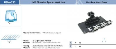 Eşofman Grubu Aparatları Üçlü Ekstrafor Aparatı (Ayak Ucu) Uma-233