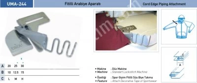 Eşofman Grubu Aparatları Fitilli Arabiye Aparatı Uma-244
