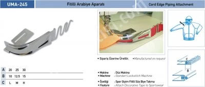 Eşofman Grubu Aparatları Fitilli Arabiye Aparatı Uma-245