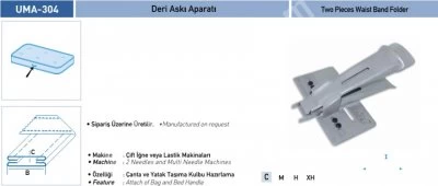 Ambalaj, Deri ve Döşeme Grubu Aparatları Deri Askı Aparatı Uma-304