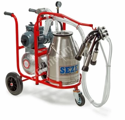 Seyyar Süt Sağım Makinesi - Pls-1 Alüminyum Güğümlü