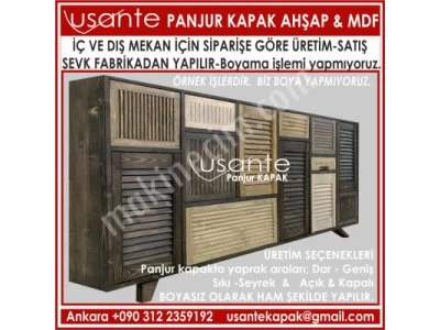 Ppanjur Kapak Ahşap , Mdf Panjur Kapak, Masif Panjur Kepenk,Panjur
