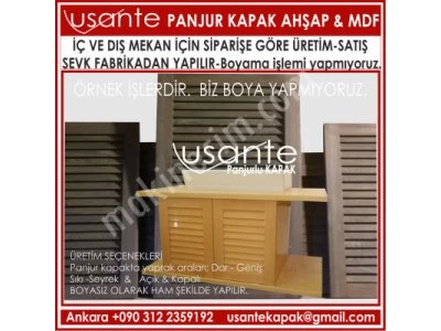 Ppanjur Kapak Ahşap , Mdf Panjur Kapak, Masif Panjur Kepenk,Panjur