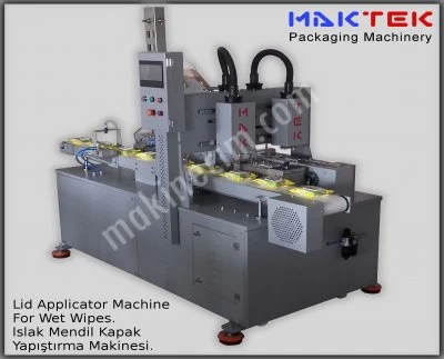 Islak Mendil Kapak Yapıştırma Makinesi