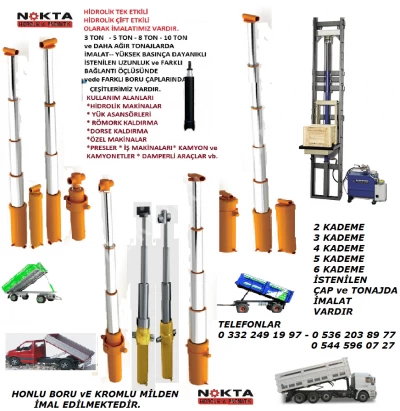 Hydraulic Lift, Single-Acting Piston, Double-Acting Hydraulics, Single-Acting Hydraulics