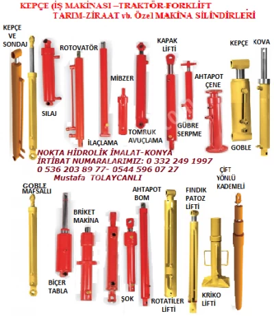 Çene Pistonu, Kepçe Goble Pompası, Kepçe Goble Pistonu, Sepet Denge Vinç Piston Konya