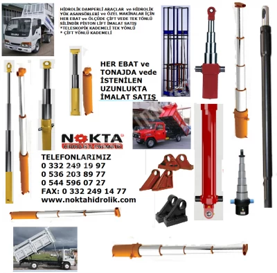 Hidrolik Kasa Silindiri İmalat, Hidrolik Damper Pompası İmalat, Hidrolik Damper Pistonu