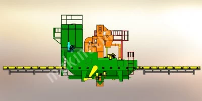 Profile and Sheet Metal Sandblasting Machine