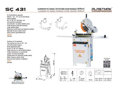 Sc.431 Manual Overhead Cuttıng Machıne