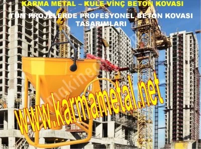 KARMA METAL torre-guindaste-argamassa-misturando recipiente-carregando-o-mangueira em concreto balde de concreto