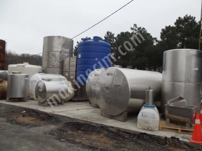 Paslanmaz Krom Depo Sıfır ve İkinci El Tankerler-Karıştırıcılar-Mikserler
